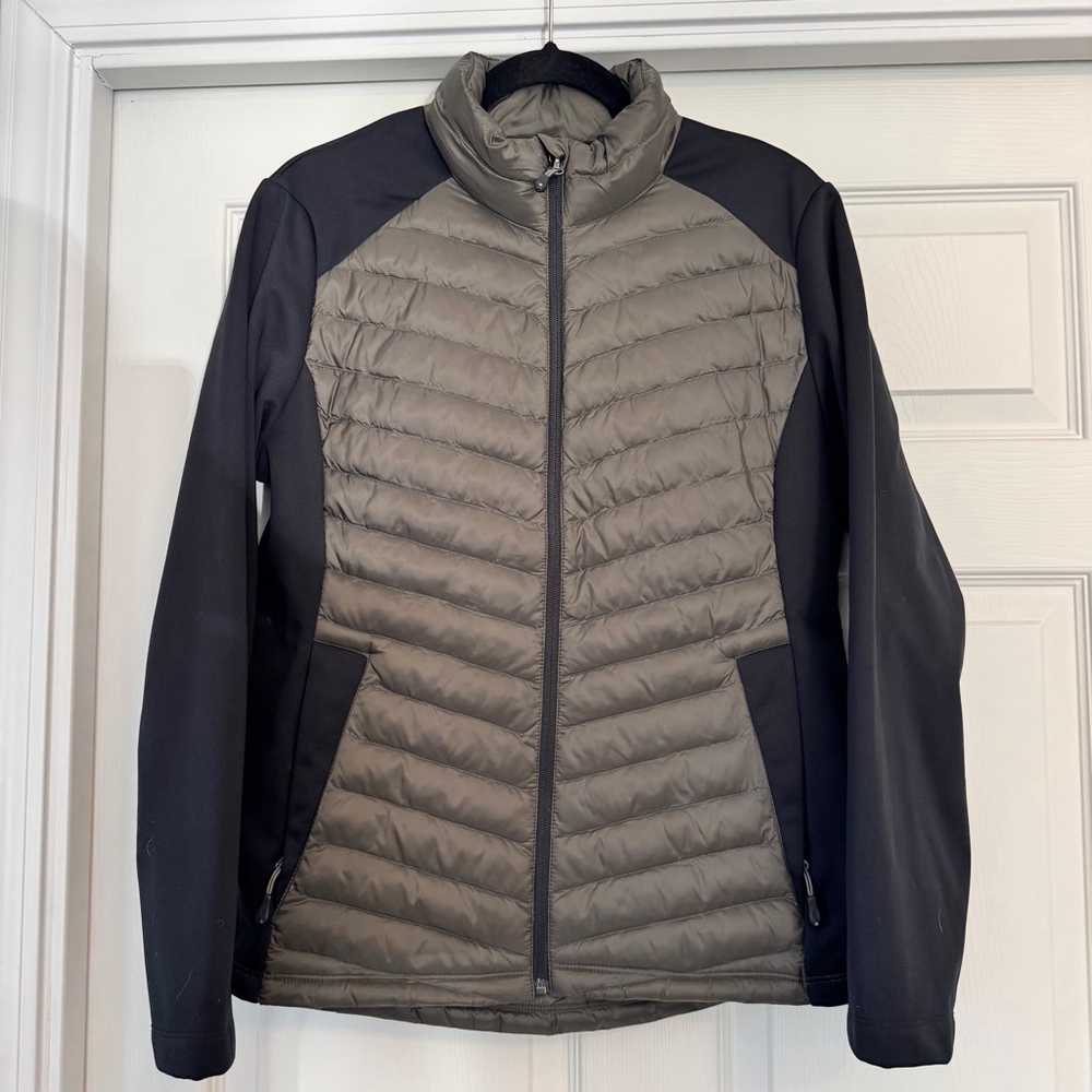 32 Degrees Women's Two-Tone Gray Puffer Jacket